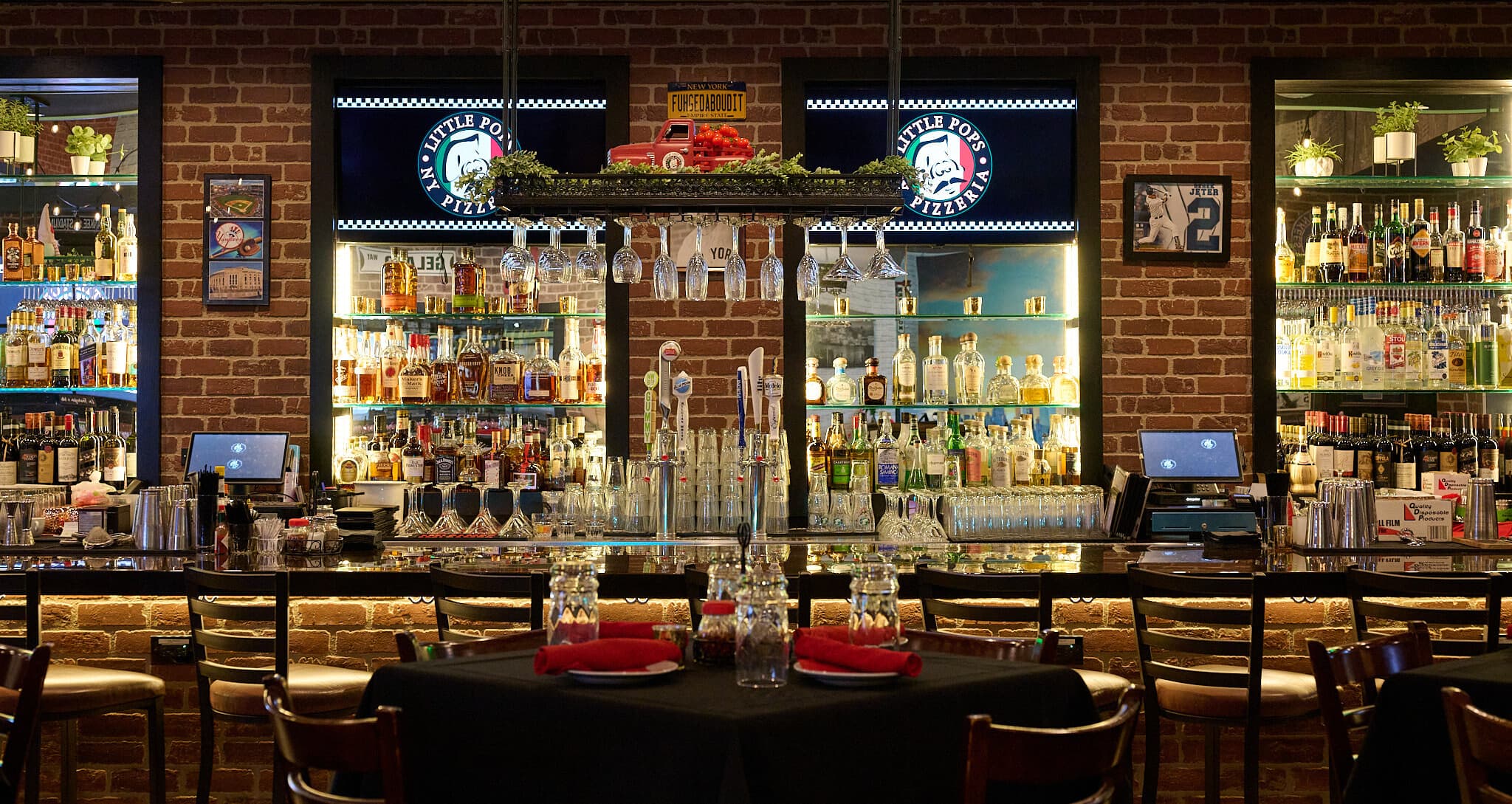 Full bar with liquor selection